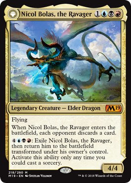 Nicol Bolas, the Ravager - 218 - (Core Set 2019)