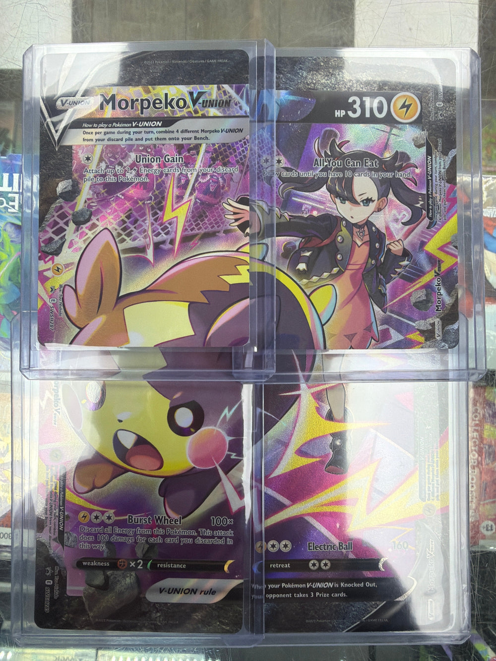 Pokemon Morpeko V Union SWSH287 Set of 4