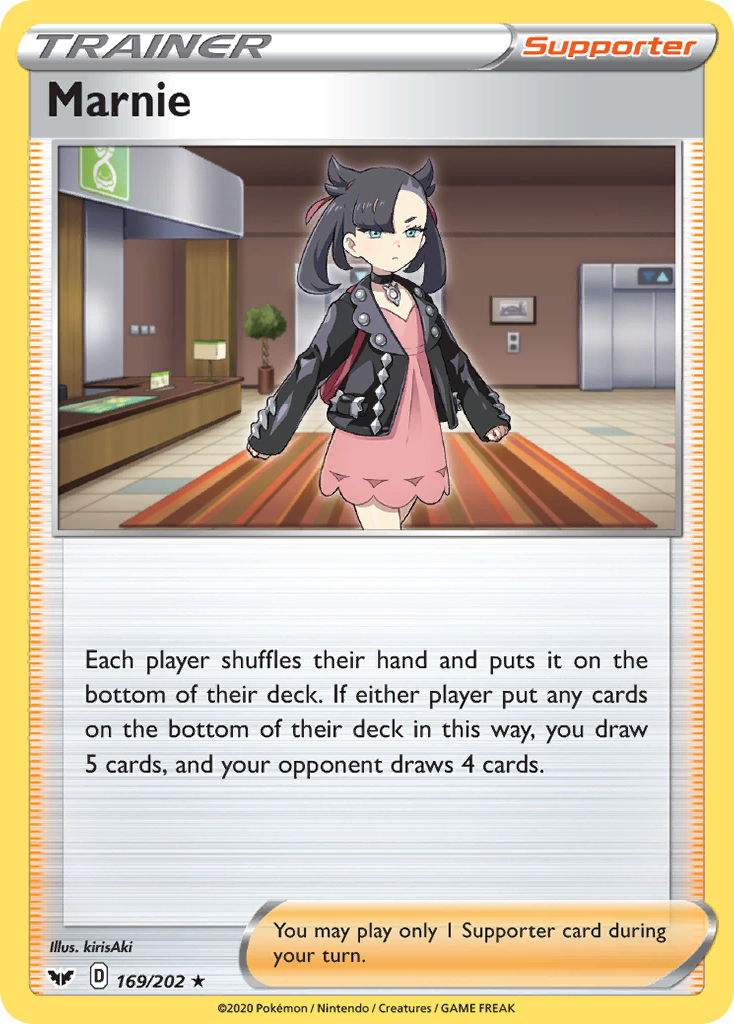 Marnie 169 202 Sword Shield Holofoil