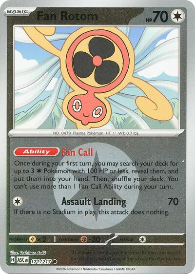 Fan Rotom - Energy Symbol Pattern - 171/217 - Common [me025-171] [Reverse Holo]