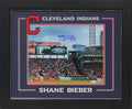 Indians Shane Bieber Authentic Signed 11x14 Framed Photo Autographed BAS Witness