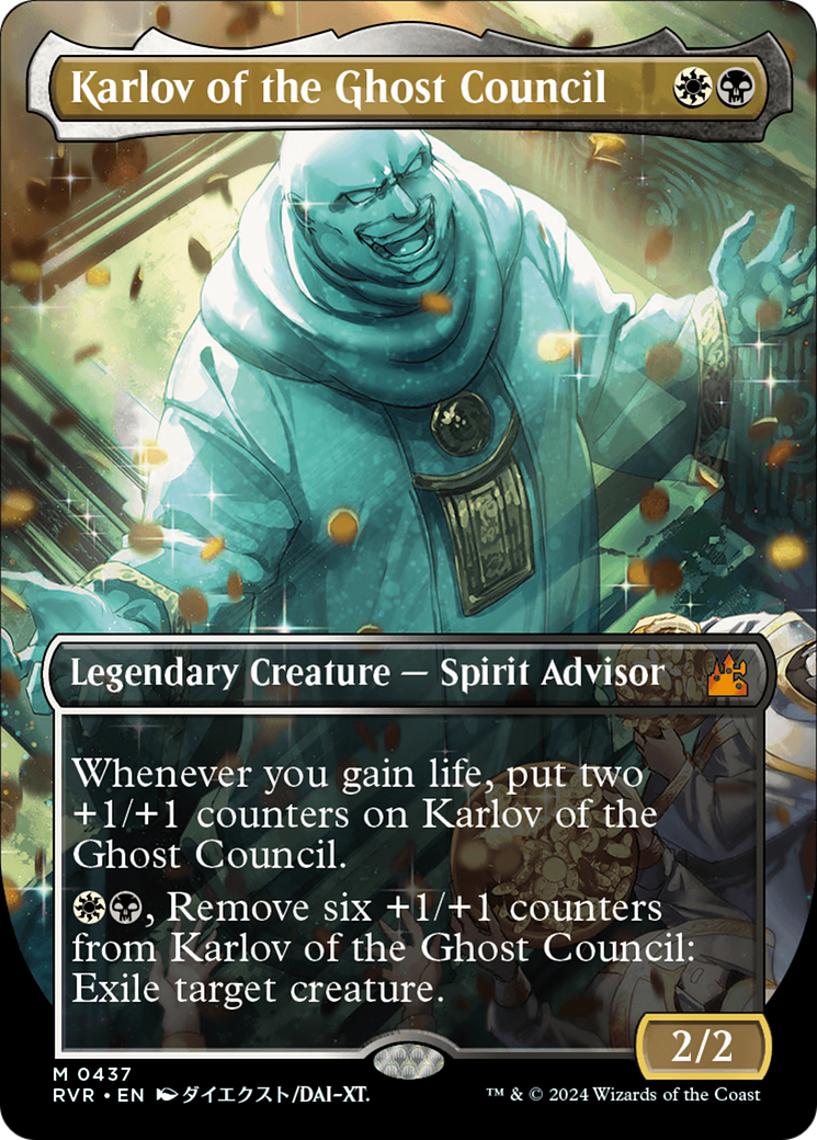 Karlov of the Ghost Council (RVR-437) - Ravnica Remastered (Borderless) Foil