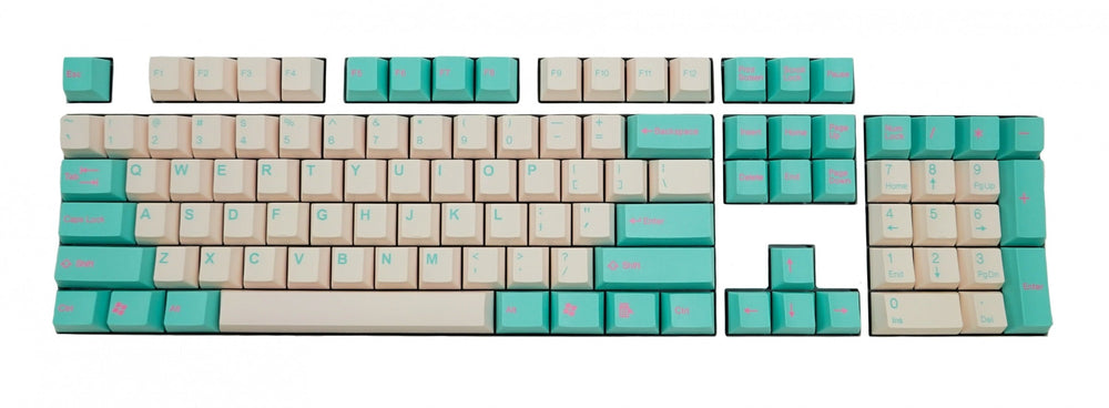 Tai-Hao Aquamarine 104 Key Cubic Profile Double Shot ABS Keycap Set