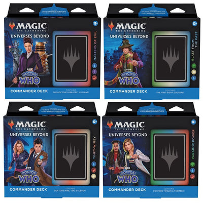 Magic The Gathering - Doctor Who Commander Deck Display 4 pack