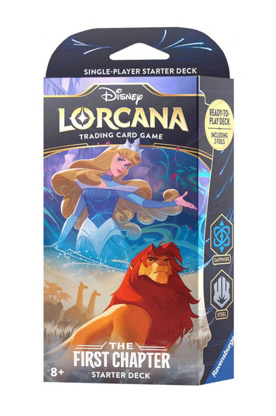 Disney Lorcana : The First Chapter Starter Deck Sapphire & Steel (Aurora/Simba)