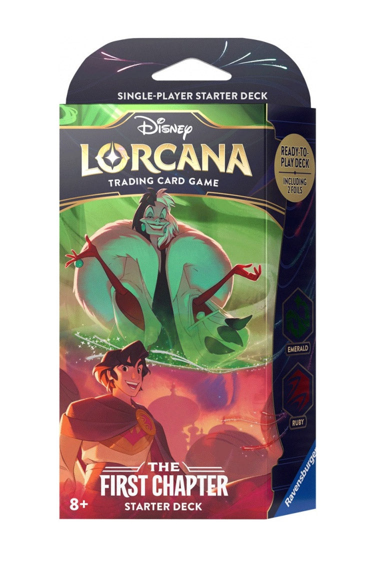 Disney Lorcana : The First Chapter Starter Deck Emerald & Ruby (Cruella/Aladdin)