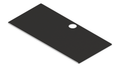 Black w/ White Stitching IKEA MICKE Desk Mat (41" / 105 cm) Full-desk Mouse Pad