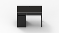 Black w/ White Stitching IKEA MICKE Desk Mat (41" / 105 cm) Full-desk Mouse Pad