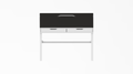 Black w/ White Stitching IKEA ALEX Desk Mat (39" / 100 cm) Full-desk Mouse Pad
