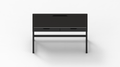 Black w/ White Stitching IKEA ALEX Desk Mat (52" / 132 cm) Full-desk Mouse Pad