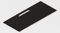 Black w/ White Stitching IKEA ALEX Desk Mat (52" / 132 cm) Full-desk Mouse Pad