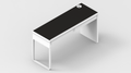 Black w/ White Stitching IKEA MICKE Desk Mat (56" / 142 cm) Full-desk Mouse Pad