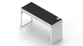 Black w/ White Stitching IKEA MICKE Desk Mat (56" / 142 cm) Full-desk Mouse Pad