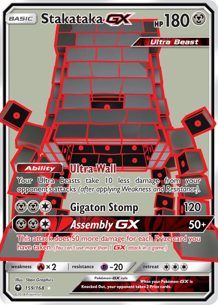 Stakataka GX (Full Art) - 159/168 - (SM - Celestial Storm)