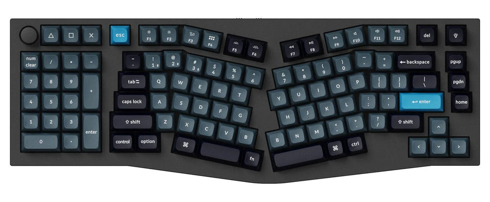 Keychron Q14 Pro w/ Knob Aluminum Southpaw Alice Hotswap Bluetooth 5.1 RGB Win + Mac Mechanical Keyboard