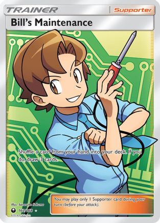 Bill's Maintenance (Full Art) (162/168) - SM  Celestial Storm Holofoil