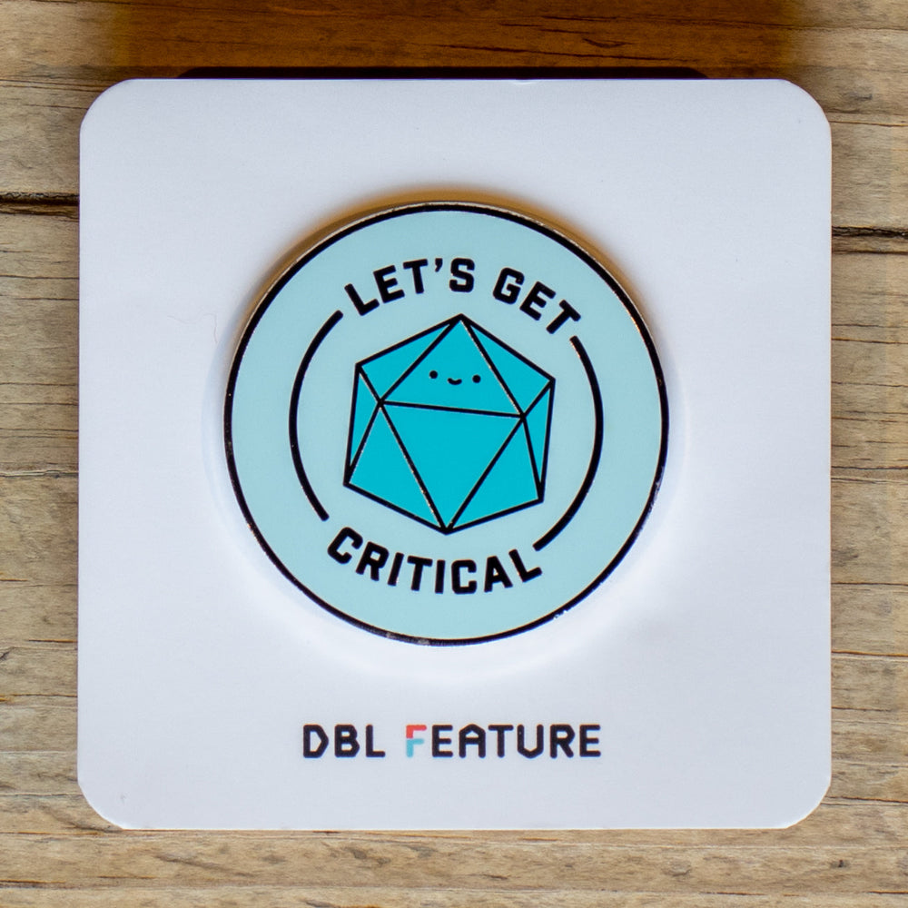 DBL Feature - Let's Get Critical Enamel Pin
