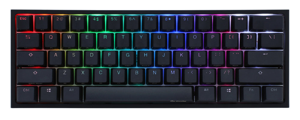 MK x Ducky One 2 Mini Pro Blackout 60% RGB Double Shot PBT Limited Mechanical Keyboard