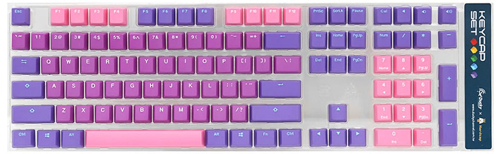 Ducky Ultra Violet 108 Key OEM Profile Double Shot PBT Keycap Set