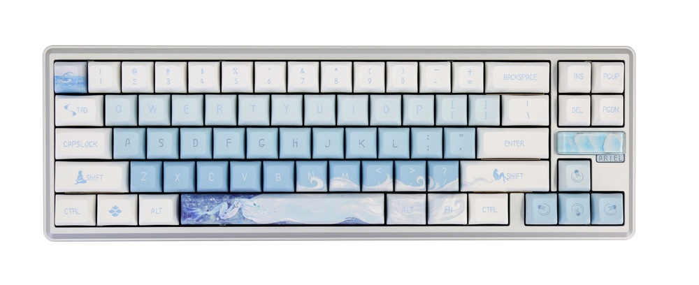 Varmilo Sword68 Ariel Aluminum 65% Hotswap Wireless RGB Mechanical Keyboard