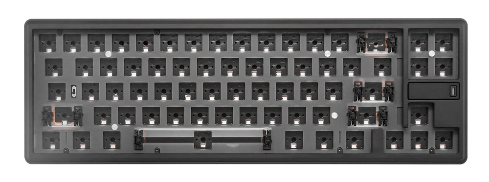 Varmilo Sword68 Classic Black Aluminum Barebones 65% Hotswap Bluetooth RGB Mechanical Keyboard