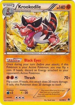 Krookodile (BW Emerging Powers) (62/098) - Deck Exclusives Holofoil