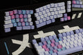 Tai-Hao Aurora Wave Purple Backlit 171 Key BOBO Profile Double Shot ABS Keycap Set