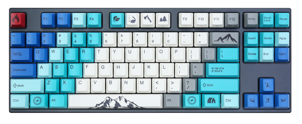 Varmilo VPE87 Summit R1 TKL Hotswap Triple Mode White LED Mechanical Keyboard
