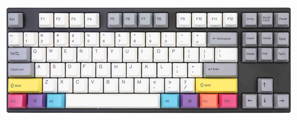 Varmilo VPE87 CMYK TKL Hotswap Triple Mode White LED Mechanical Keyboard