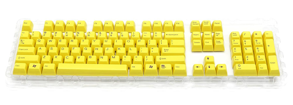 Filco Yellow 104 Key SA Profile Double Shot ABS Keycap Set