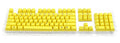 Filco Yellow 104 Key SA Profile Double Shot ABS Keycap Set