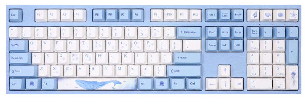 Varmilo VPE108 Sea Melody Hotswap Triple Mode White LED Mechanical Keyboard