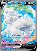 Alolan Vulpix V 173 195 Silver Tempest Holofoil