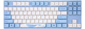 Varmilo VPM87 Sea Melody White LED EC Keyboard