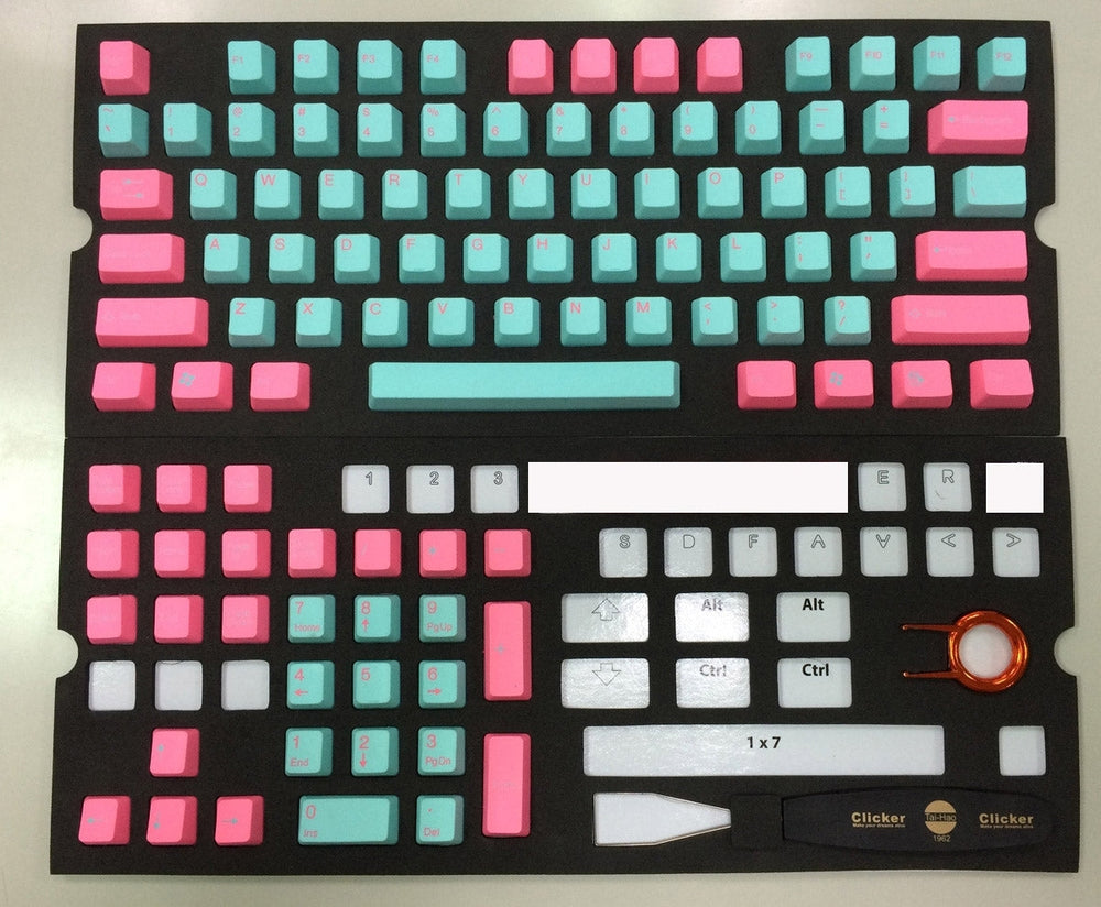 Tai-Hao Miami ALPS 104 Key OEM Profile Double Shot ABS Keycap Set