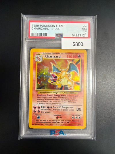 Pokemon Base Set Charizard #4/102 PSA 7