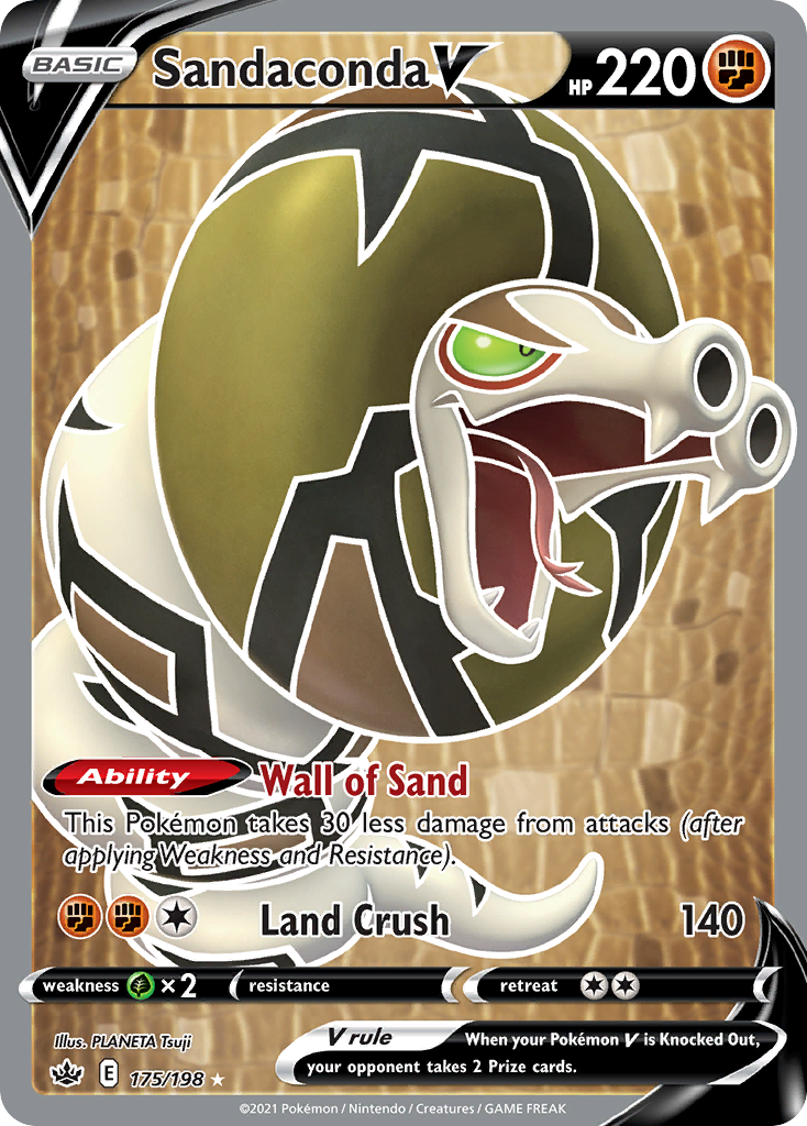 Sandaconda V 175 198 Chilling Reign Holofoil