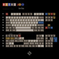 KBDFans PBTFans Retro 100 Icon Base 149 Key Double Shot PBT Keycap Set