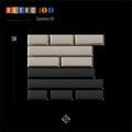 KBDFans PBTFans Retro 100 Spacebar 11 Key Add-on Keycap Set