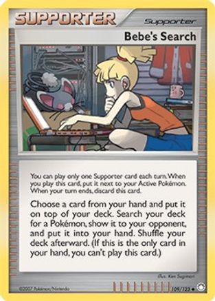 Bebe's Search (Cosmos Holofoil) (109/123) - Miscellaneous Cards & Products Holofoil