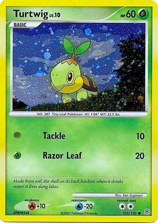 Turtwig (Cosmos Holofoil) (103/130) - Diamond & Pearl