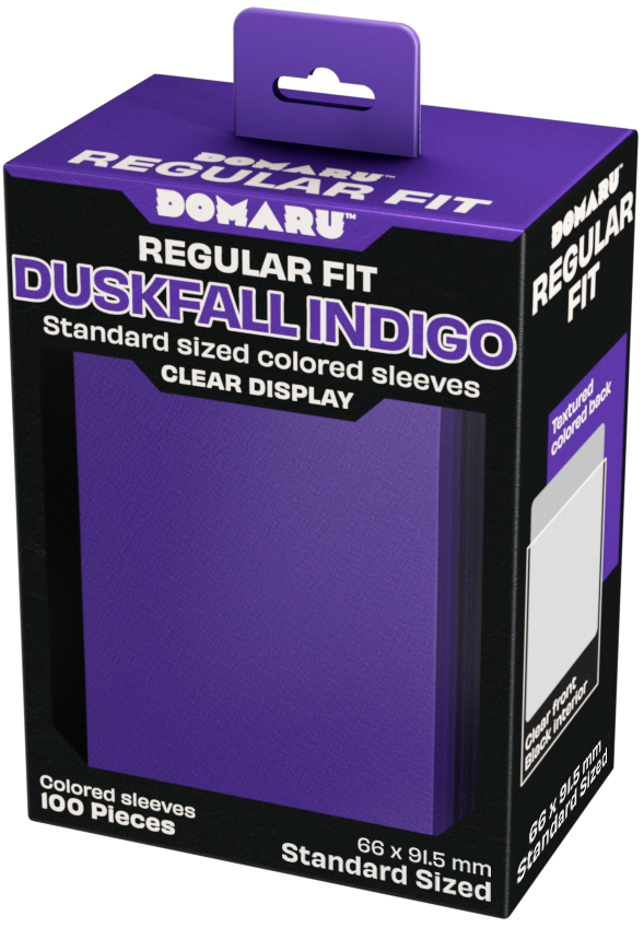 Gatherer's Tavern DOMARU Regular Fit Sleeves - Standard Size - 100ct - Duskfall indigo