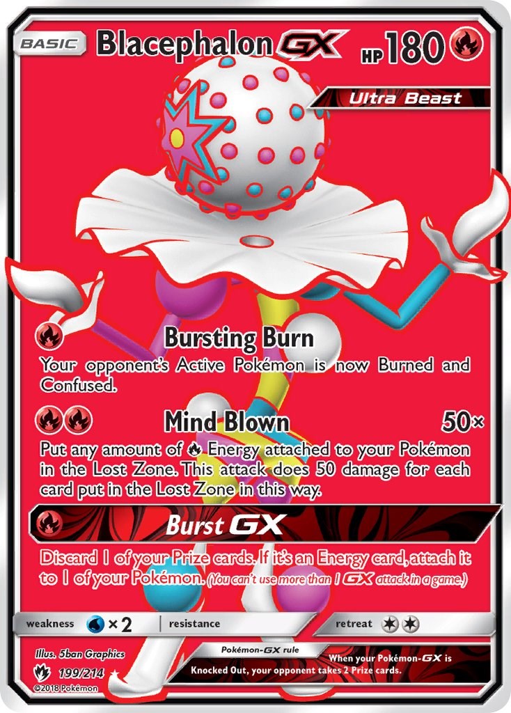 Blacephalon GX (Full Art) - 199/214 - (SM - Lost Thunder)