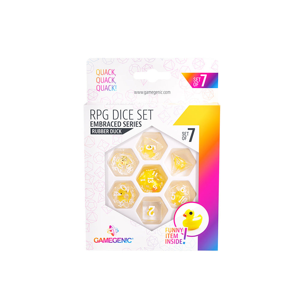 Gamegenic Embraced Series - Rubber Duck - RPG Dice Set (7pcs)