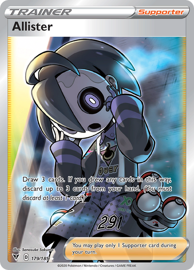 Allister 179 185 Vivid Voltage Holofoil