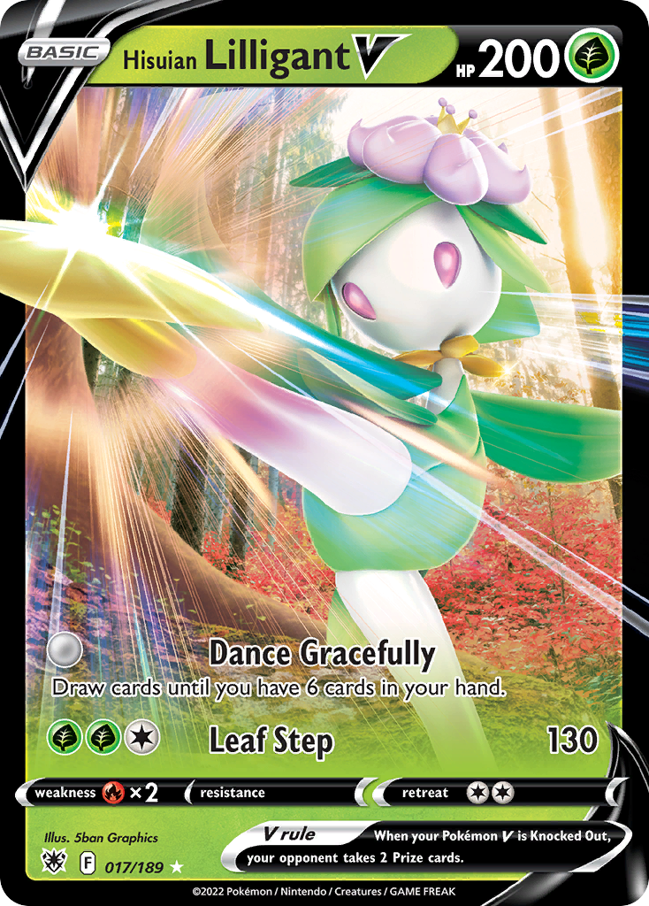 Hisuian Lilligant V 17 189 Astral Radiance Holofoil
