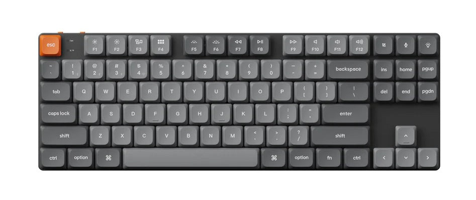 Keychron K1 Max Black Aluminum TKL Hotswap Wireless RGB Low Profile Keyboard