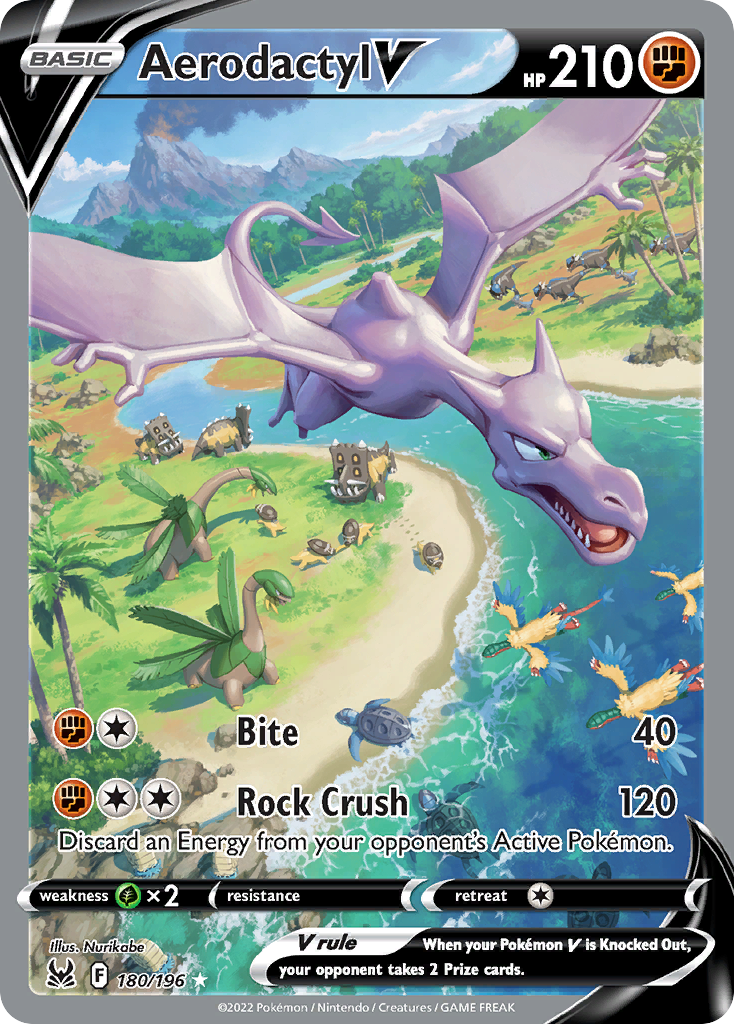 Aerodactyl V 180 196 Lost Origin Holofoil Lp
