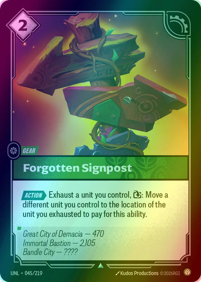 Forgotten Signpost - 045/219 [Unleashed] [Foil]