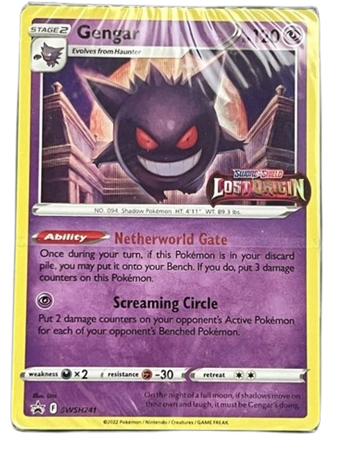 Gengar SWSH241 Lost Origin Pre-Release Deck Promo - Sealed